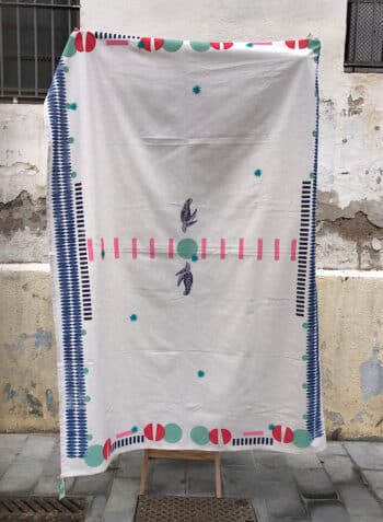 ~ MANTEL 190x136cm ~ tortugas