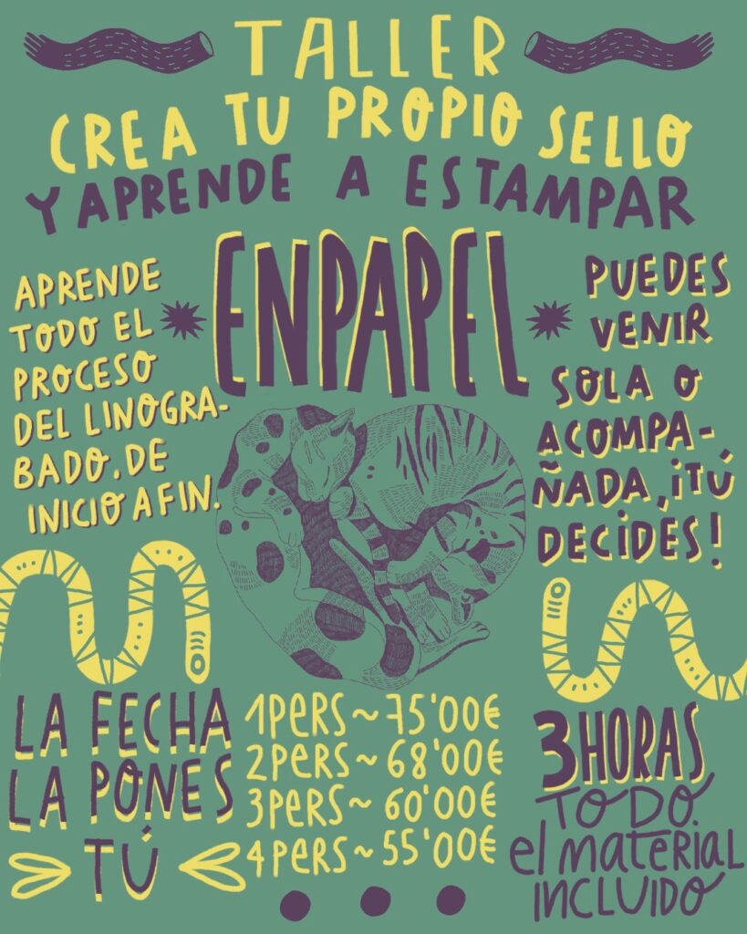 ⋮Crea tu propio sello y aprende a estampar EN PAPEL | individual o grupo ⋮