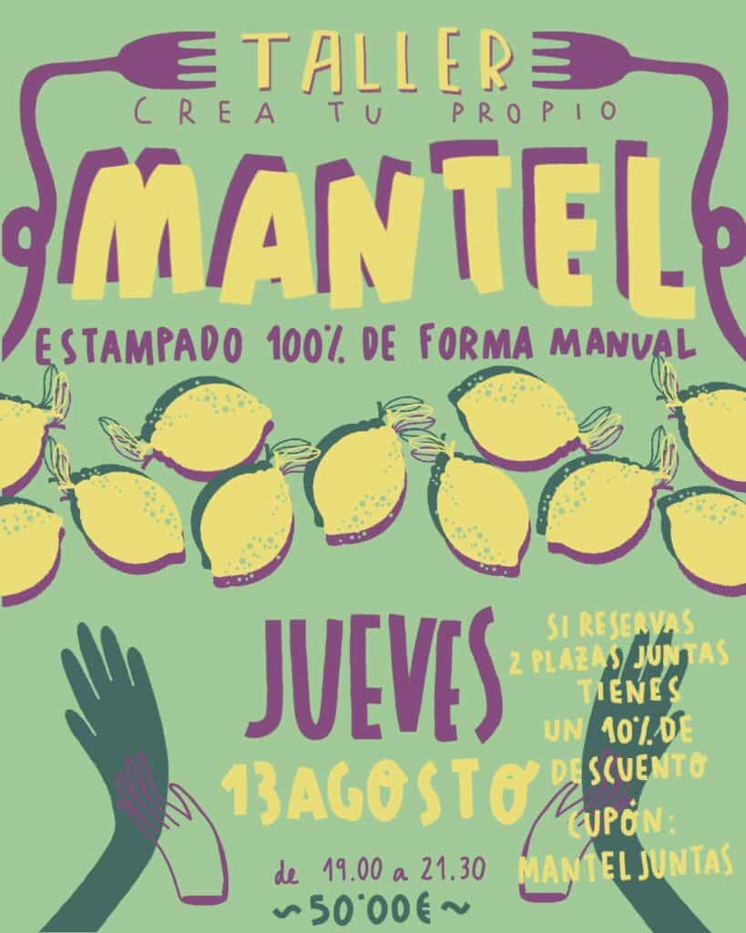 ⁞ Taller ESTAMPA TU MANTEL | 50,00€ ⁞